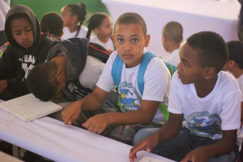 Campamento sembrado lecto-escritura y medio ambiente.
