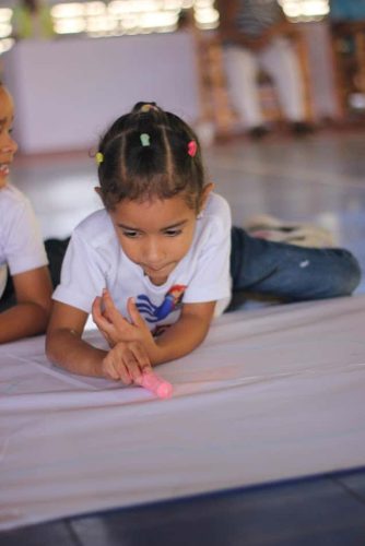 Campamento sembrado lecto-escritura y medio ambiente.