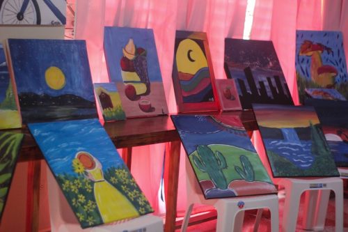 Apertura de la exposición de dibujo y pintura.