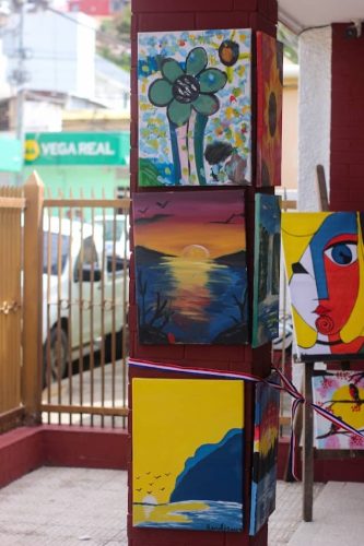 Apertura de la exposición de dibujo y pintura.